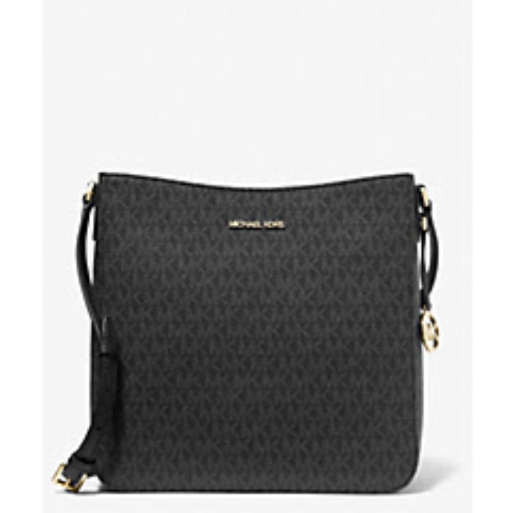 Michael Kors  Jet Set Travel Large Logo Messenger Bag, Black